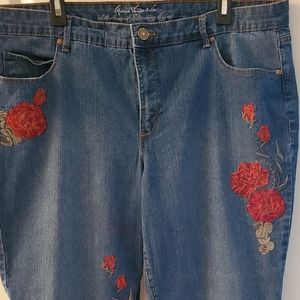 Gloria Vanderbilt crop jeans